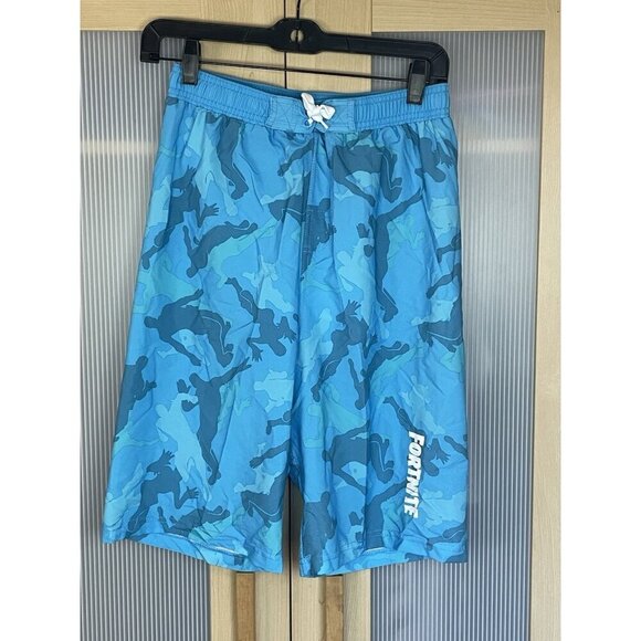 FORTNITE Epic Games Blue Swim Shorts Size XL 14-16 Board shorts Beach Travel - Picture 2 of 3